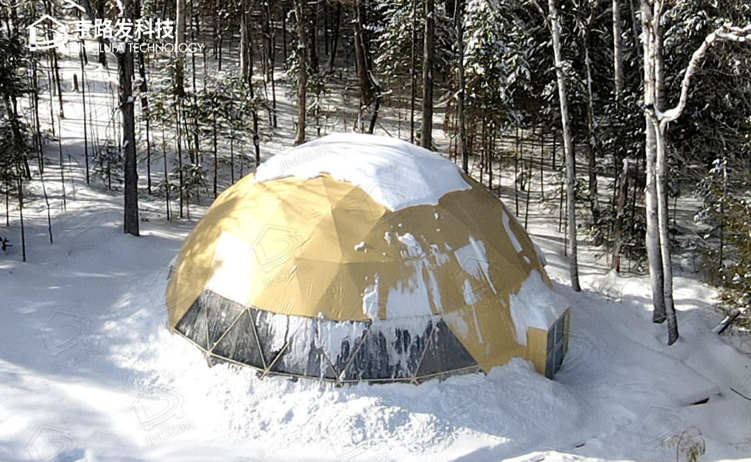 加拿大星空帐篷冬季图片反响